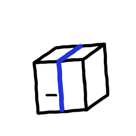 売上・納品のイラスト（出荷する箱）