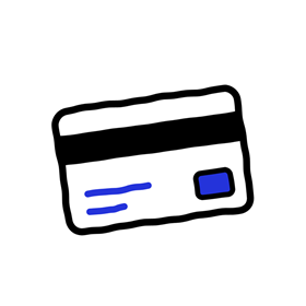 支払いのイラスト（カード）