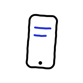 スマートフォンのイラスト