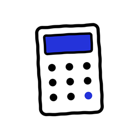 電卓のイラスト